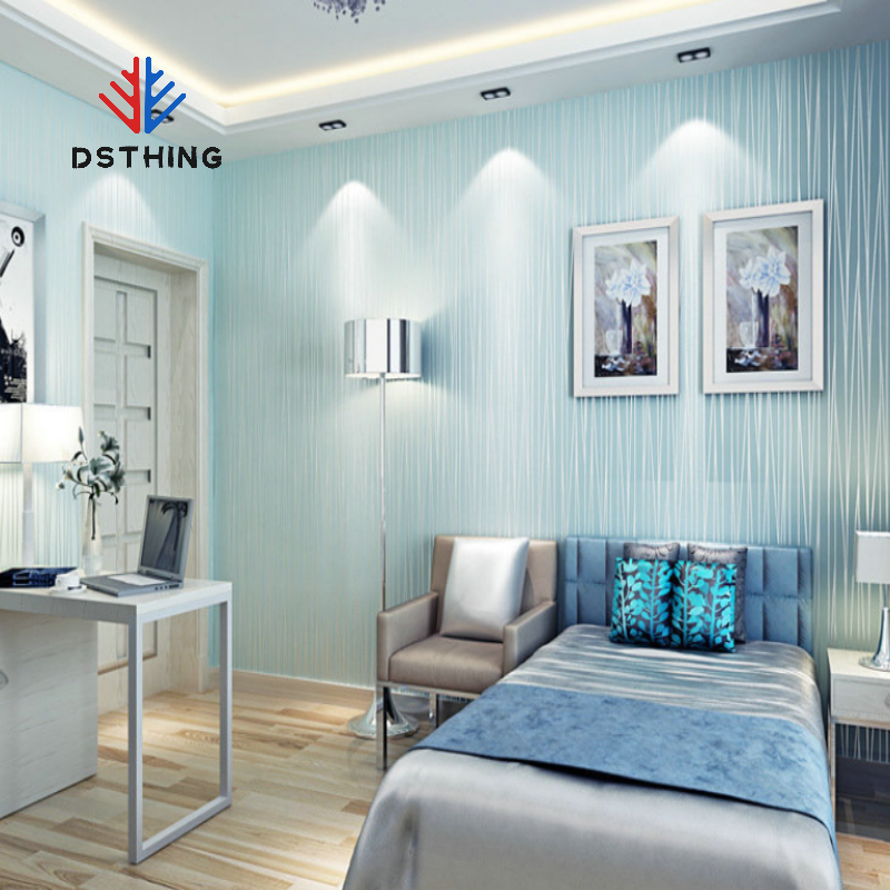 AISEN DSTHING Simple Sliver 3d Wallpaper Thickened Non-woven Embossed Home Decoration Wallpaper For Living Room