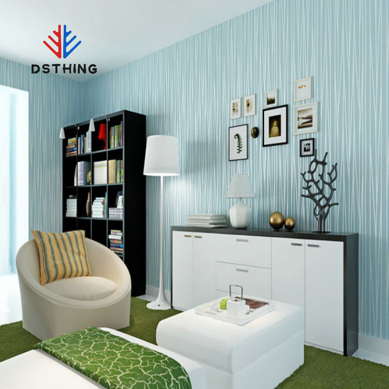 AISEN DSTHING Simple Sliver 3d Wallpaper Thickened Non-woven Embossed Home Decoration Wallpaper For Living Room