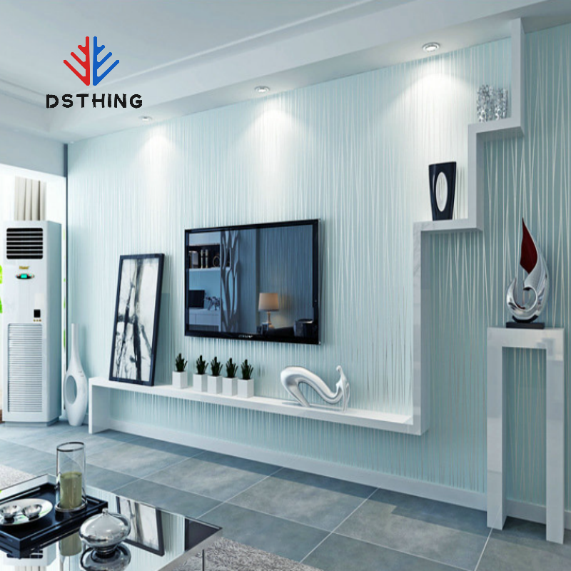 AISEN DSTHING Simple Sliver 3d Wallpaper Thickened Non-woven Embossed Home Decoration Wallpaper For Living Room