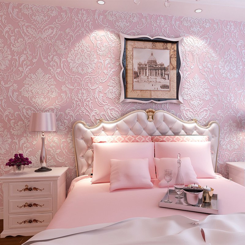wallpapers for decor bedroom diy other wall rolls watertight stickers Brushing glue is non-self-adhesive texturized wallpaper