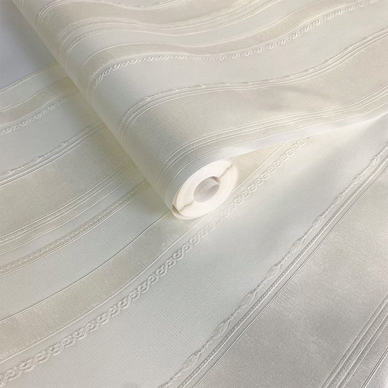 Rural style 3D striped non-woven wallpaper for bedroom living room children's room background wall wallpaper