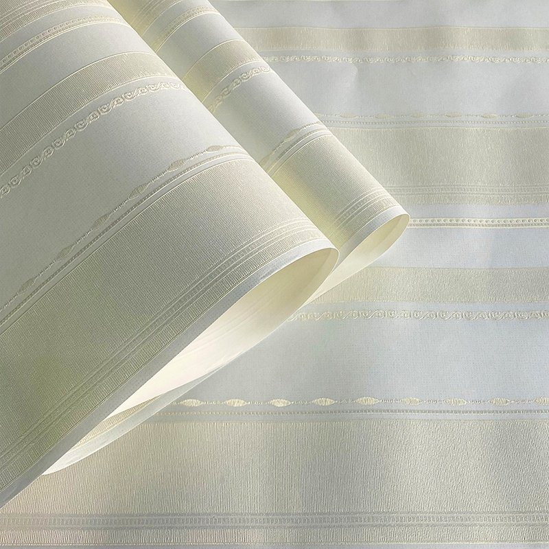 Rural style 3D striped non-woven wallpaper for bedroom living room children's room background wall wallpaper