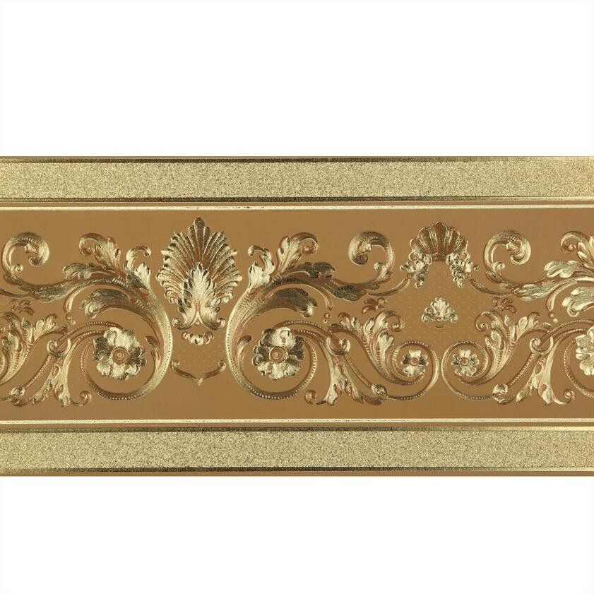 Top Quality Metallic Laminated Embossed Vinyl Wallpaper Border