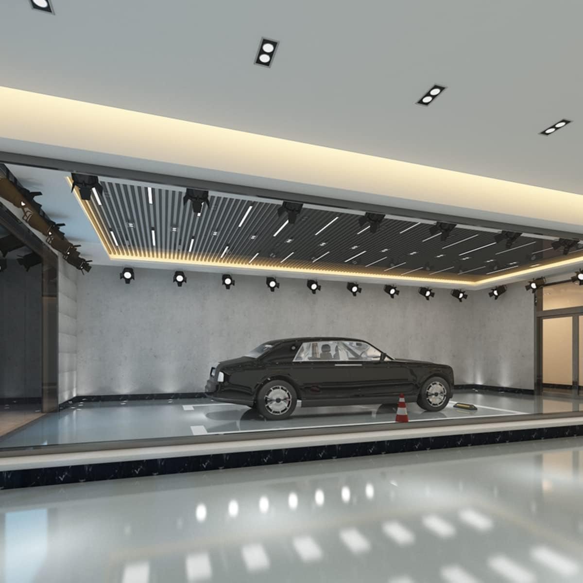 modern design dark grey plaster cement pvc wall paper rolls decorative concrete wallpaper