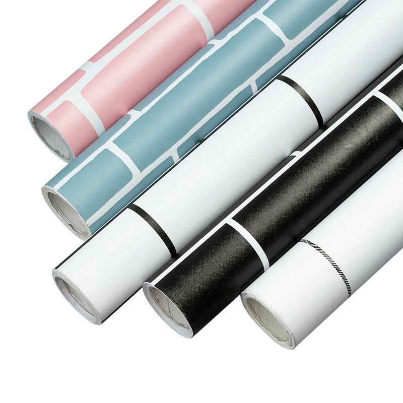 45cm wallpaper rolls PVC waterproof contact paper brick pattern vinyl peel and stick wall decor for home