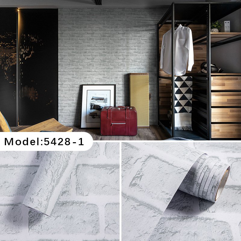 45cm wallpaper rolls PVC waterproof contact paper brick pattern vinyl peel and stick wall decor for home