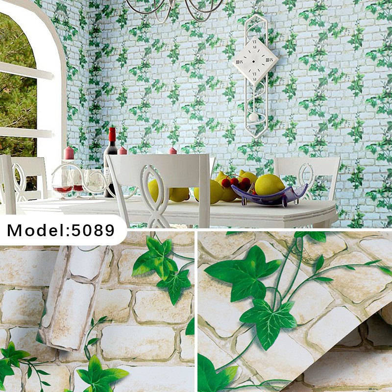 45cm wallpaper rolls PVC waterproof contact paper brick pattern vinyl peel and stick wall decor for home