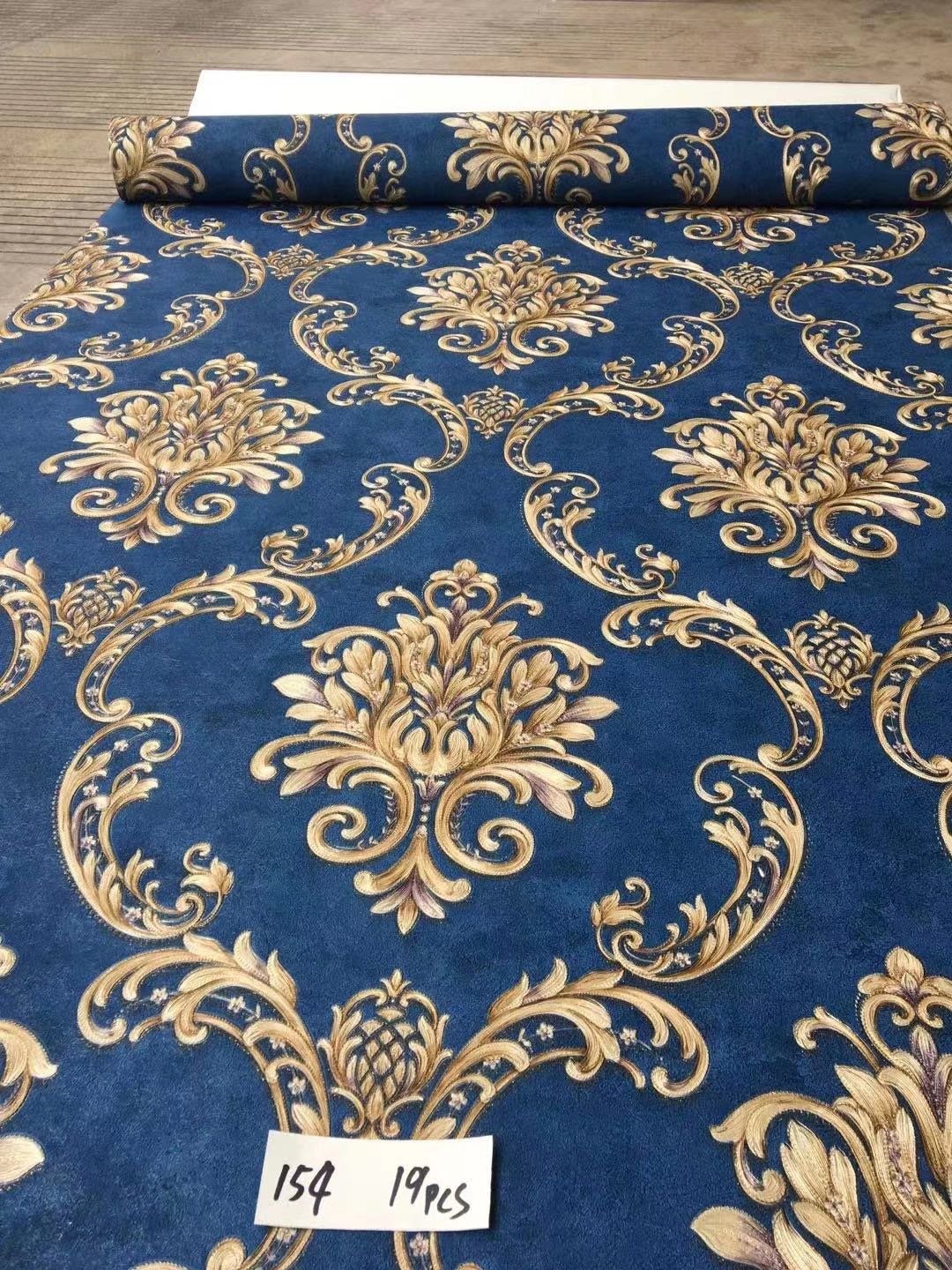 A variety of styles B-grade inventory stocklot pvc wide wallpaper 1.06m*15.6m big roll