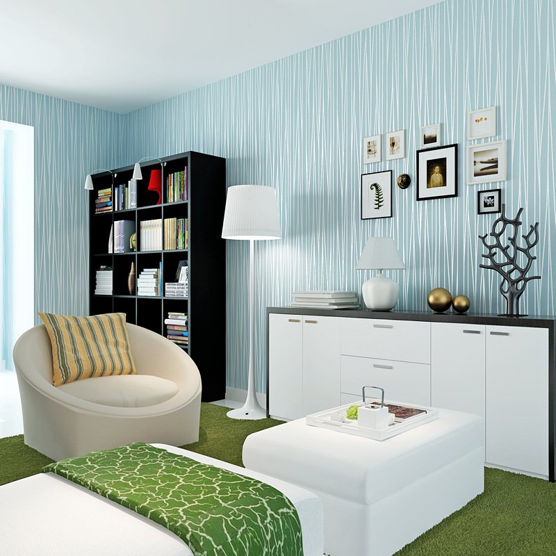 Simple Ring Vertical Stripe Non woven Wallpaper Living Room Bedroom Movie Sofa Background Wall 3D luxury wallpaper modern