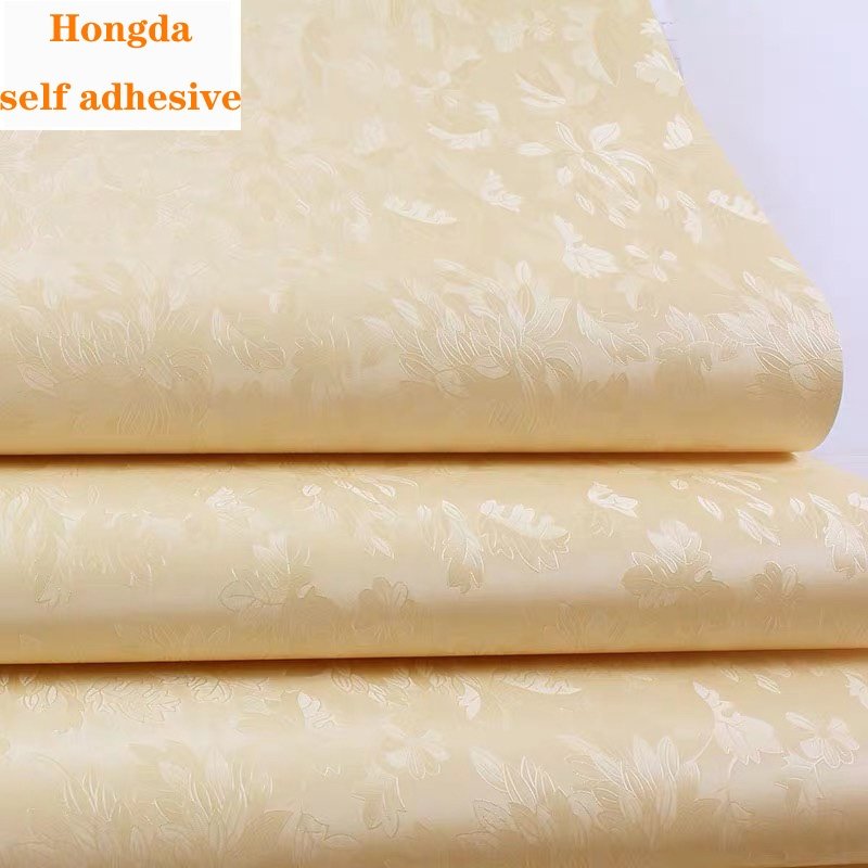 Pink Embossed 3d Floral Texture Thick Wallpaper Bedroom Living Room Sticker Self Adhesive Wallpapers Roll Home Decoration