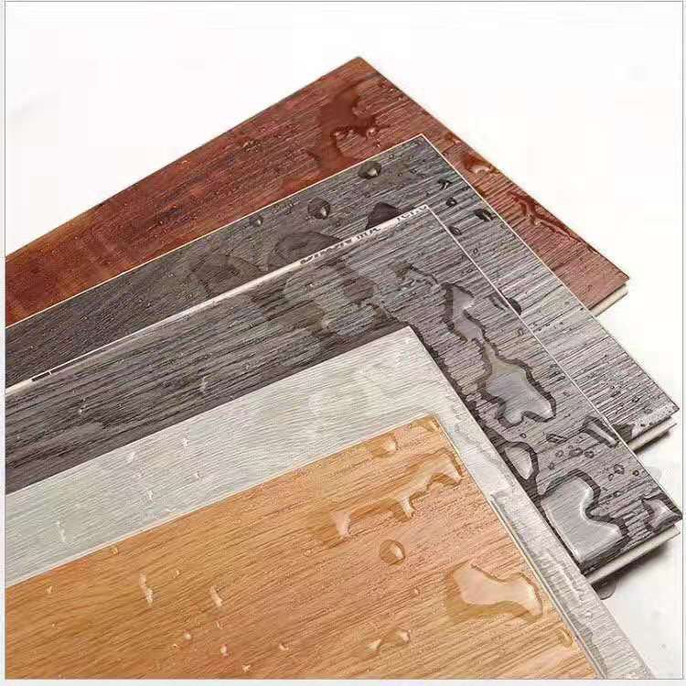 Wood Grain Floor Sticker Self-adhesive Floor Stickers Wood Grain Roll Material 1.5mm Waterproof Floor Tile Sticker