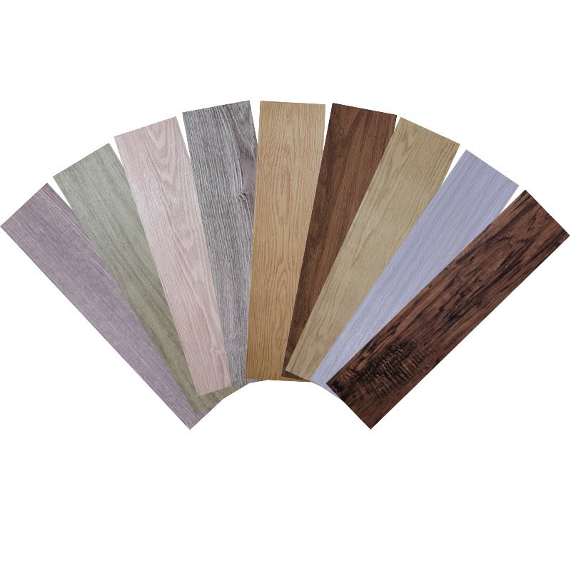 Wood Grain Floor Sticker Self-adhesive Floor Stickers Wood Grain Roll Material 1.5mm Waterproof Floor Tile Sticker