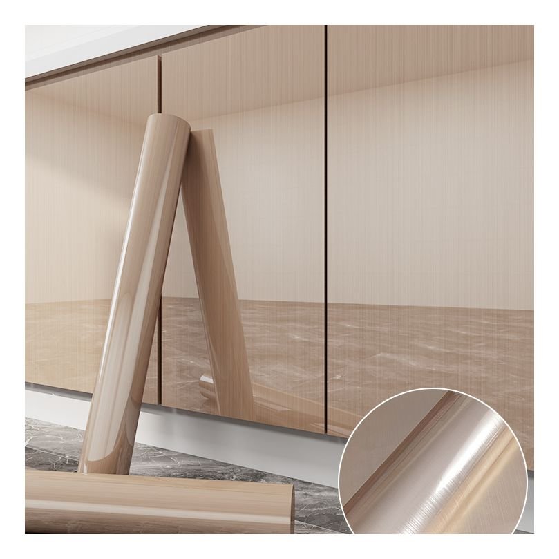 Gold Stainless Steel Contact Paper Rust Resistant Waterproof oil proof Removable Peel and Stick Wallpaper