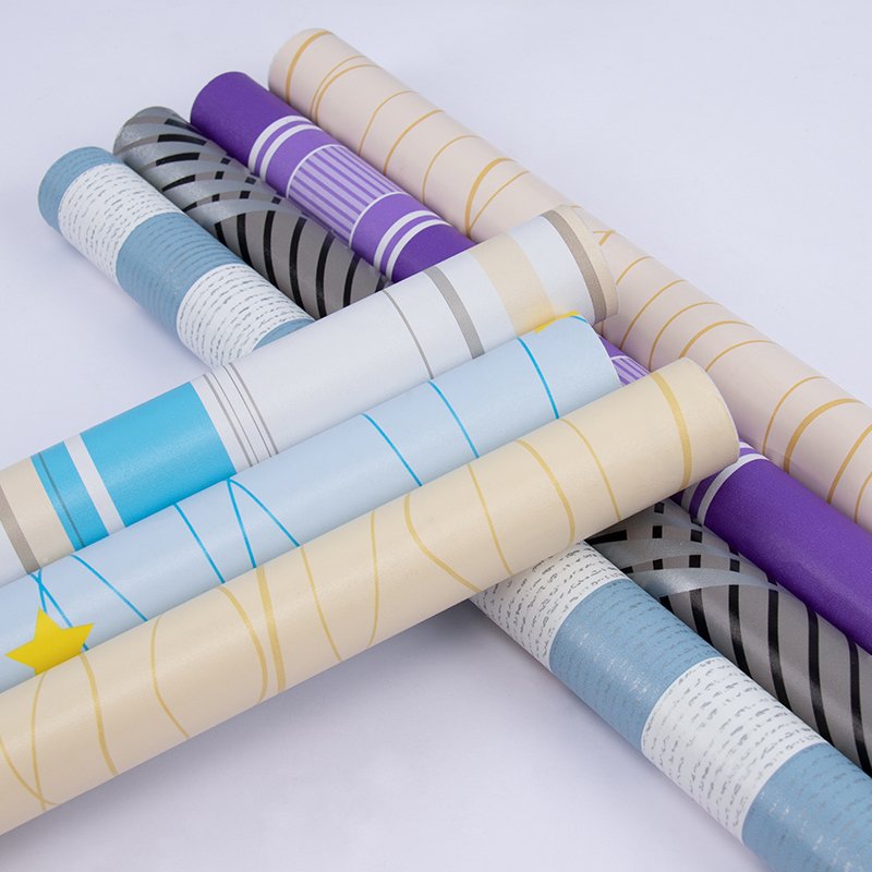 pink multicoloured vertical striped wallpaper home decoration Self adhesive Bedroom Living Room blue stripe wallpaper rolls