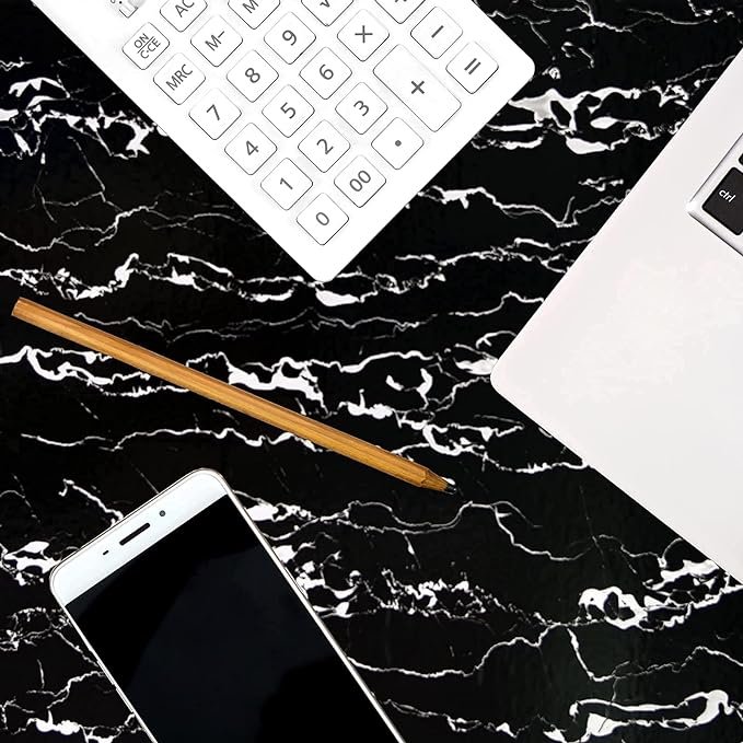 Hot selling marble luxury look black Waterproof PVC wall paper sticker paper for Kitchen wall