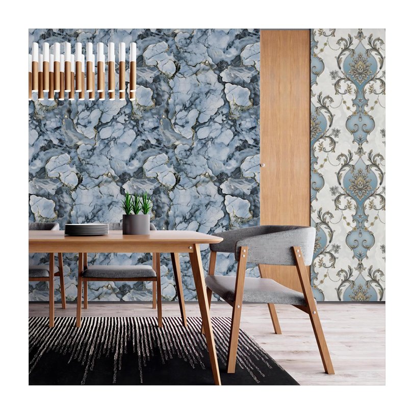 made in china new designs 106 wallpaper home decor 3d damask flower 1.06 wallpapers