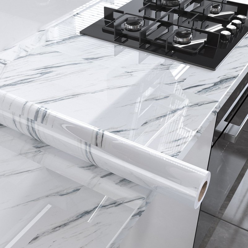 Kitchen washable peel and stick marble textured vinyl waterproof modern wallpaper rolls for living room