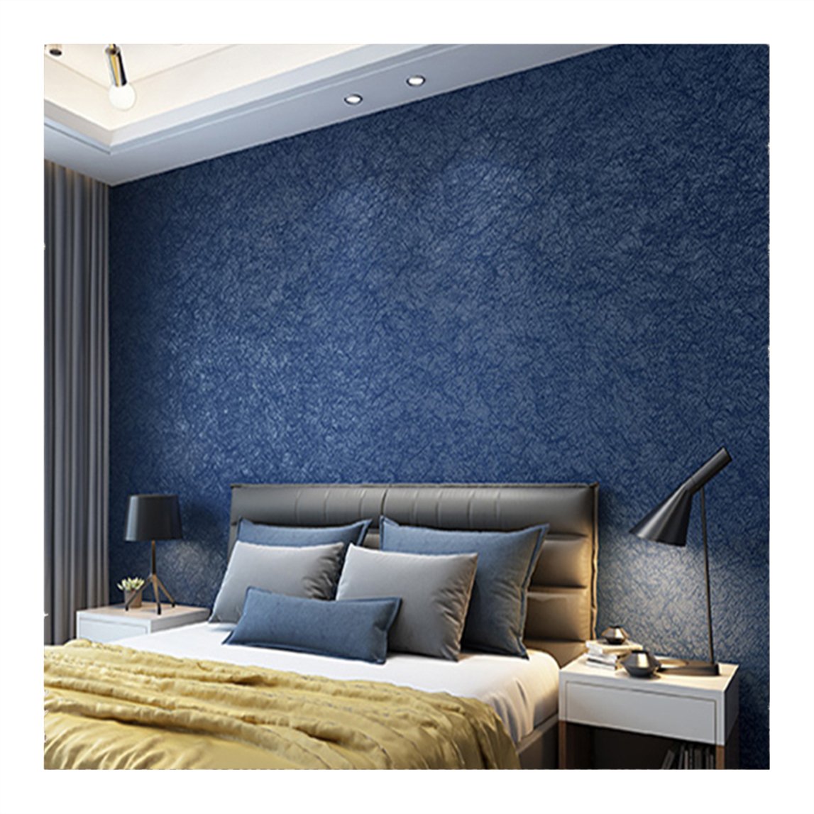Hot Sale Simple Silk Embossed PVC vinyl Wallpaper Bedroom Living Room Hotel Indoor Wallpaper High Quality Indoor Wall Paper