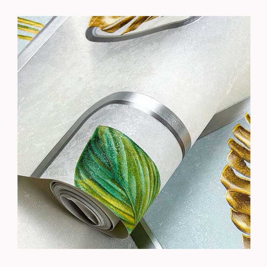 High Quality Waterproof Multi Color with Gold Leaf Vinyl Wall Paper 3D Home Bedroom Decoration Geometric Mural Wallpaper