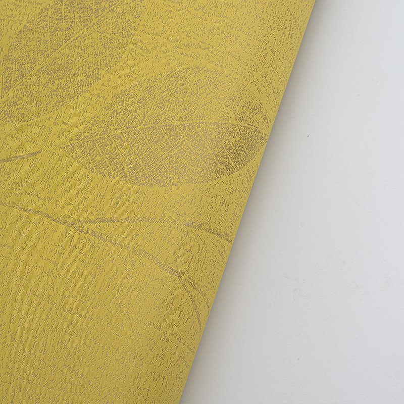 Luxury Jacquard Wall Paper Rolls Interior Home Hotel Leaf Wallpapers Room Fabric Textured Wallcovering