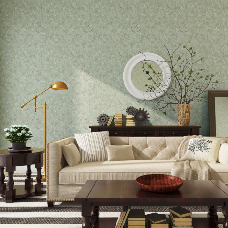 stick and peel wallpaper 3D flower wall decoration green self-adhesive wallpaper rolls