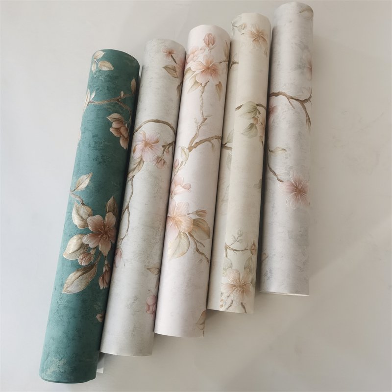 In stock Beautiful Cheap Designer Modern Vinyl 3D PVC Wallpaper For Wall Sheet Paper Rolls Home Decoration Living Room