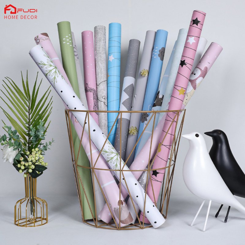 FuDi Custom Print 3D Cartoon Charater Kids Room Wall Paper