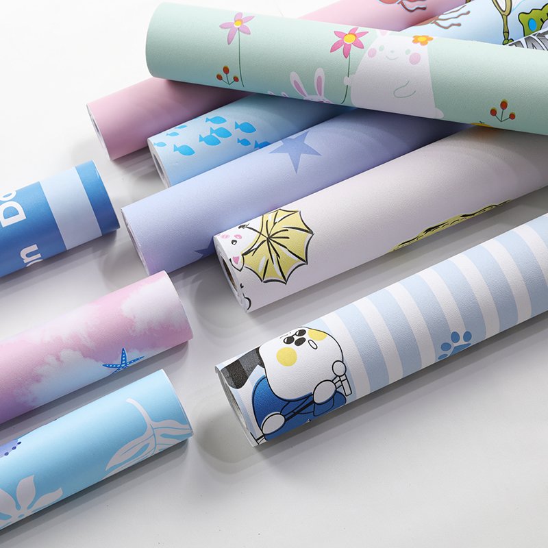 FuDi Custom Print 3D Cartoon Charater Kids Room Wall Paper