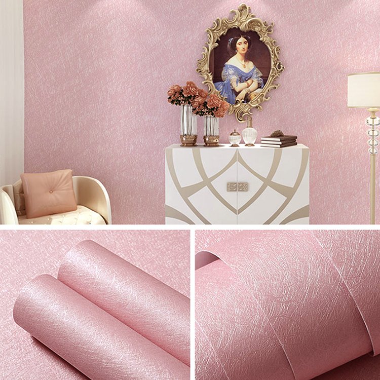 3D Silk Embossed Beige Wallpaper Textured Contact Paper Peel and Stick Self Adhesive Vinyl Wallpaper For Bedroom Home Decor