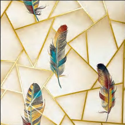 Classical style feather geometric sticker high quality 3D houses pvc vinyl wallcovering rolls wall panels wallpaper for wall