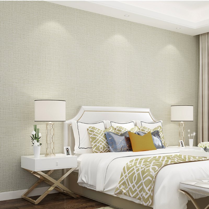 Thickened embossed PVC wallpaper living room bedroom interior decoration wall office modern simple cloth pattern 330g heavy wall