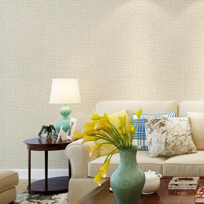 Home Decor Self Adhesive Vinyl Wallpaper Plain Printable Texture Wallpaper Roll