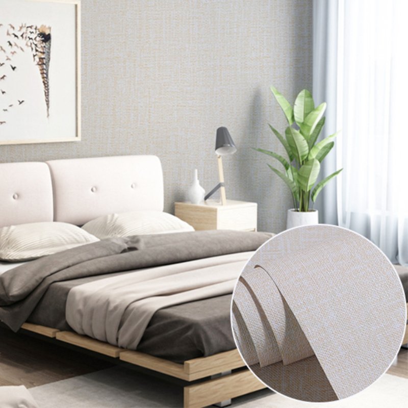 Home Decor Self Adhesive Vinyl Wallpaper Plain Printable Texture Wallpaper Roll
