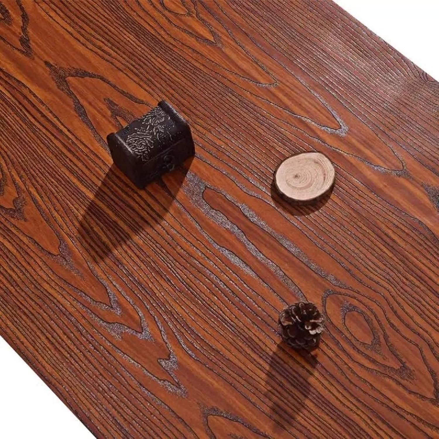 ORON DECO Wood Grain Contact Paper Peel and Stick Wallpaper Removable Wall Paper Decorative Cabinet Vinyl Wrap PVC For Furniture