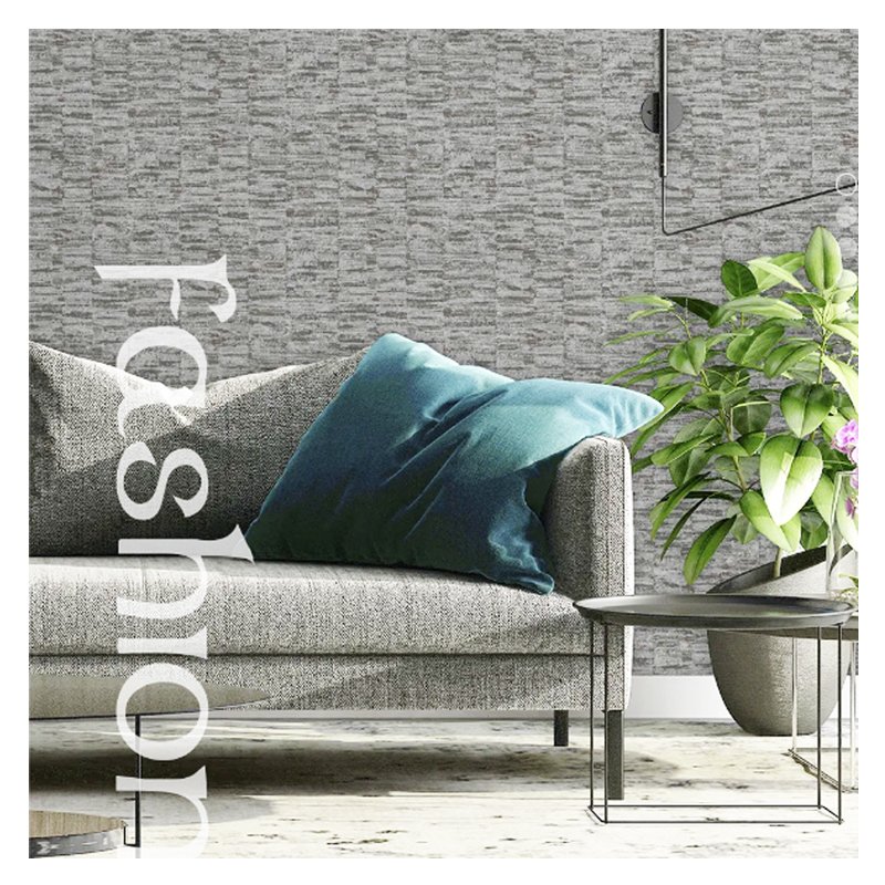 Indoor decoration background wall brushing water Self adhesive non woven wallpaper