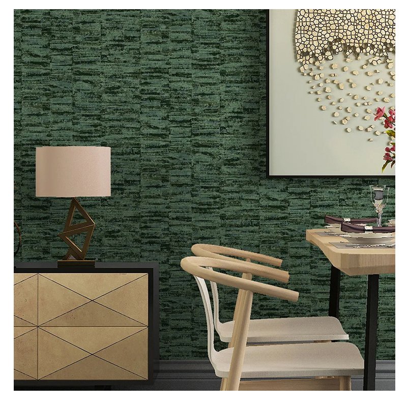 Indoor decoration background wall brushing water Self adhesive non woven wallpaper