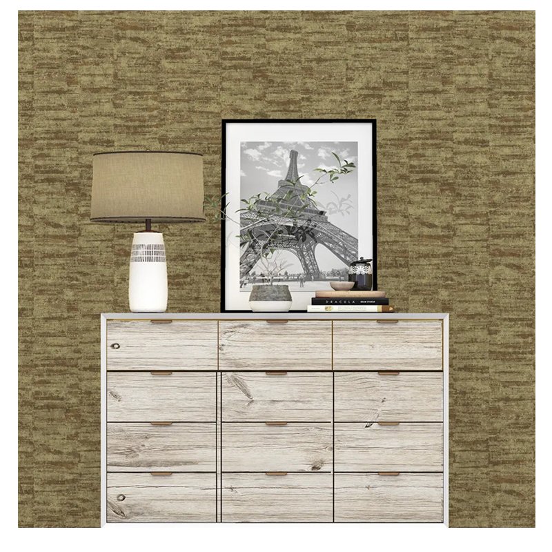 Indoor decoration background wall brushing water Self adhesive non woven wallpaper