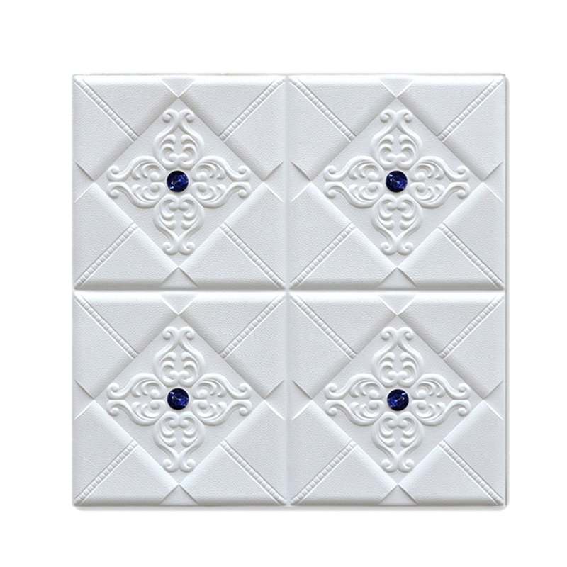 European luxury elegant style self-adhesive xpe foam bedroom decoration wall sticker 3D wallpaper