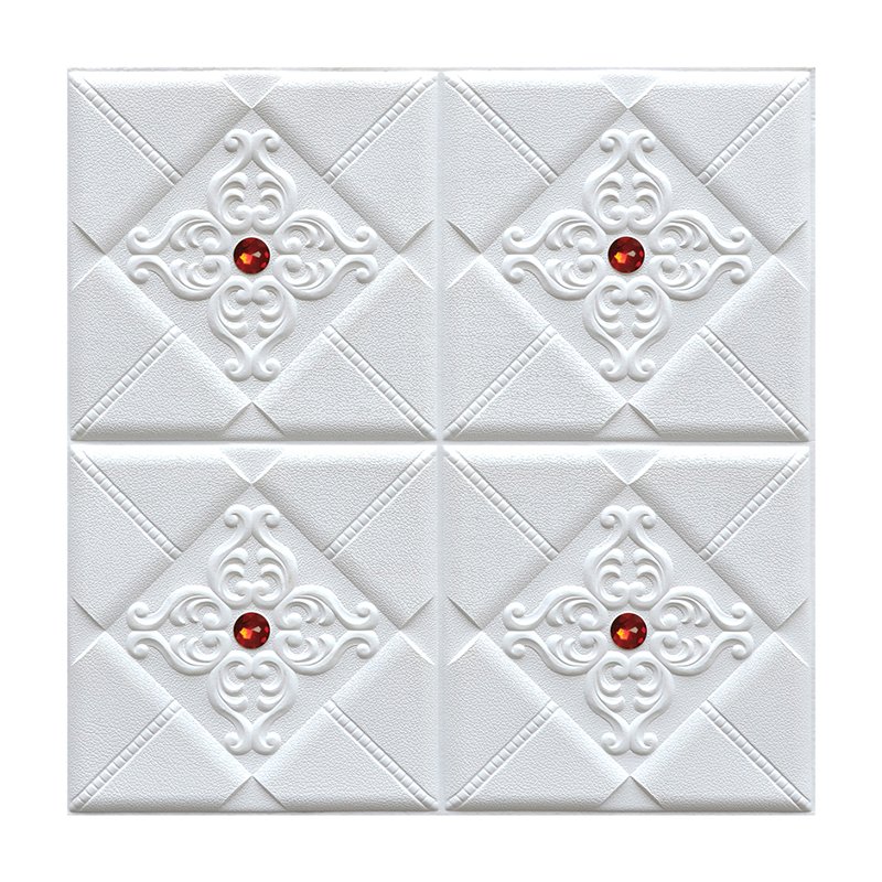 European luxury elegant style self-adhesive xpe foam bedroom decoration wall sticker 3D wallpaper