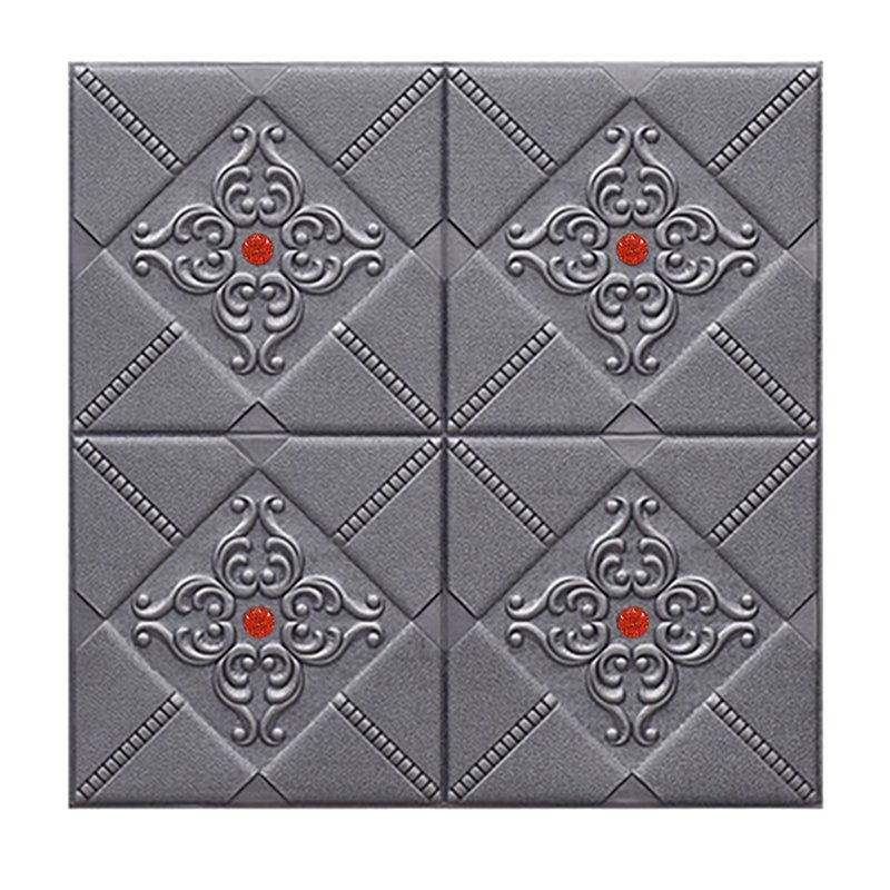 European luxury elegant style self-adhesive xpe foam bedroom decoration wall sticker 3D wallpaper