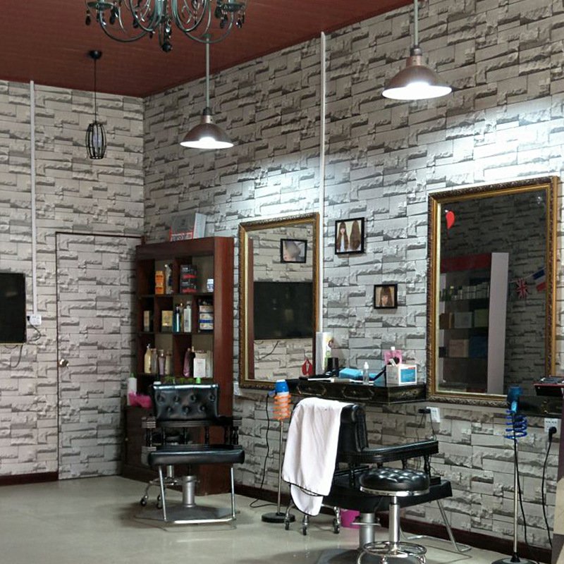 wallpaper rolls peel and stick self-adhesive 3d brick stone retro pvc wall panels sticker modern luxury texturized design Salon