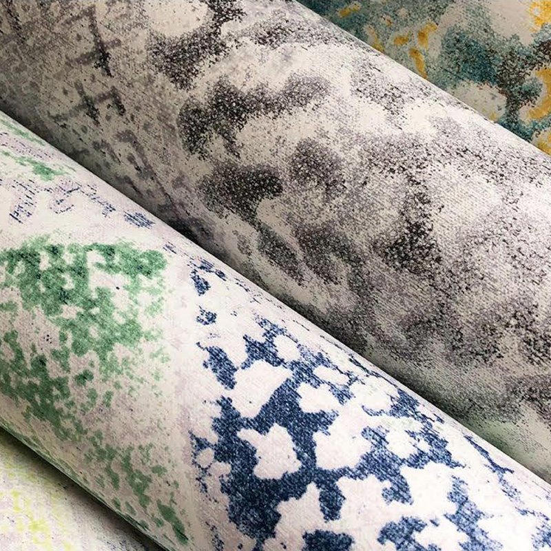 Plant leaf non woven wallpaper brushing water Self adhesive