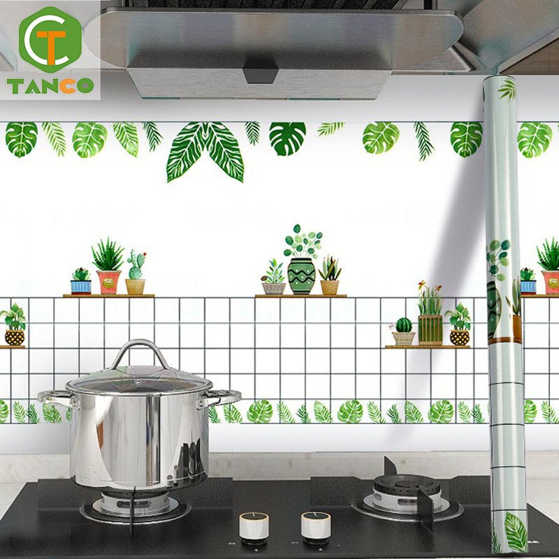 Wholesale kitchen sticky aluminum foil wallpaper fireproof waterproof for kitchen furniture wallpapers