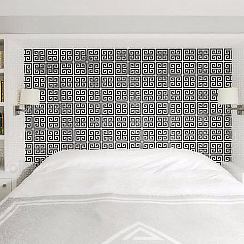 Modern geometric vinyl wallpaper hotel study background bathroom wall decoration paper waterproof wallpaper paper roll