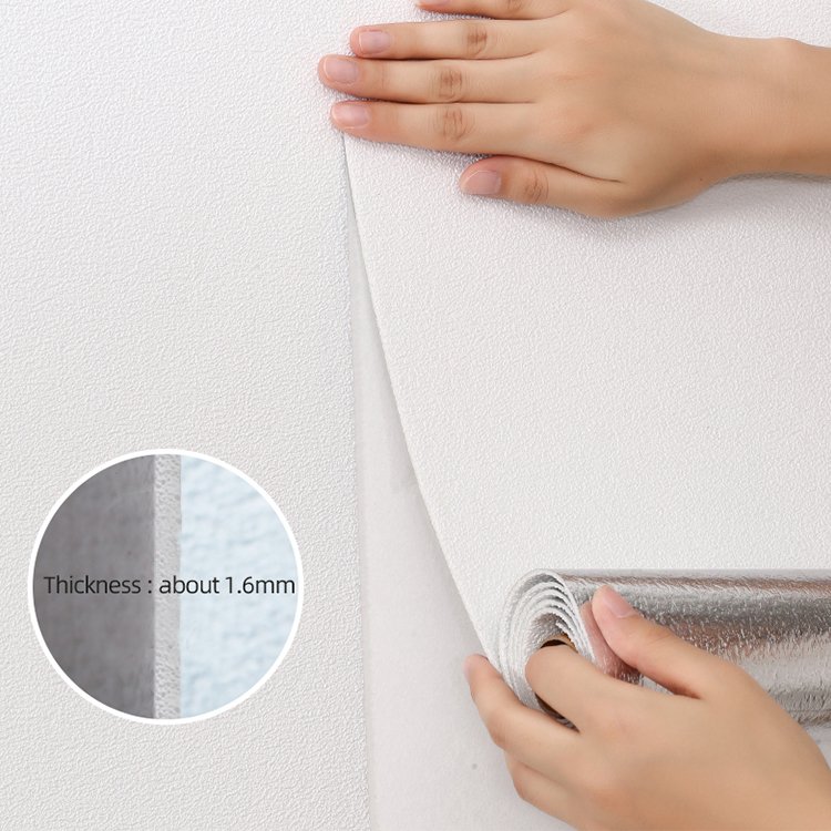 50X280cm White Pvc Wallpaper Adhesive Home Decoration Wallpaper Roll