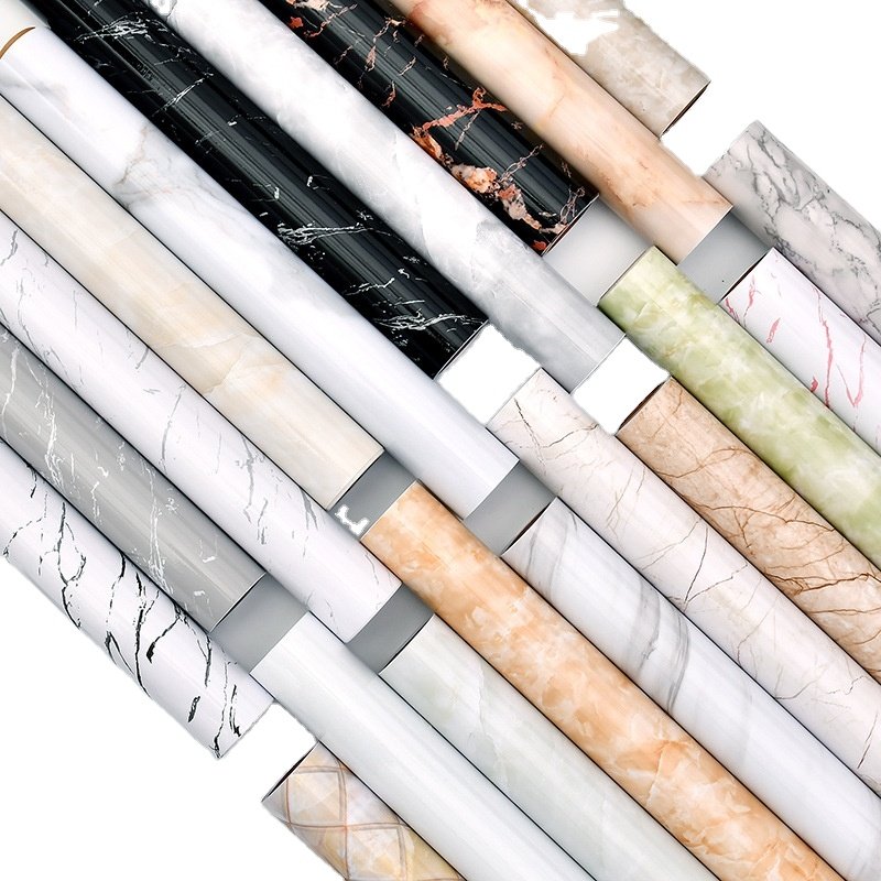 washable peel and stick marble textured vinyl waterproof modern wallpaper rolls for living room