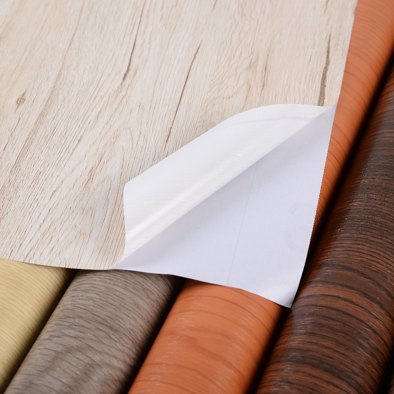 Modern Vintage White Maple Interior Film Self-Adhesive Waterproof Wallpaper Home Decorative Wall Covering Removable Wood Grain