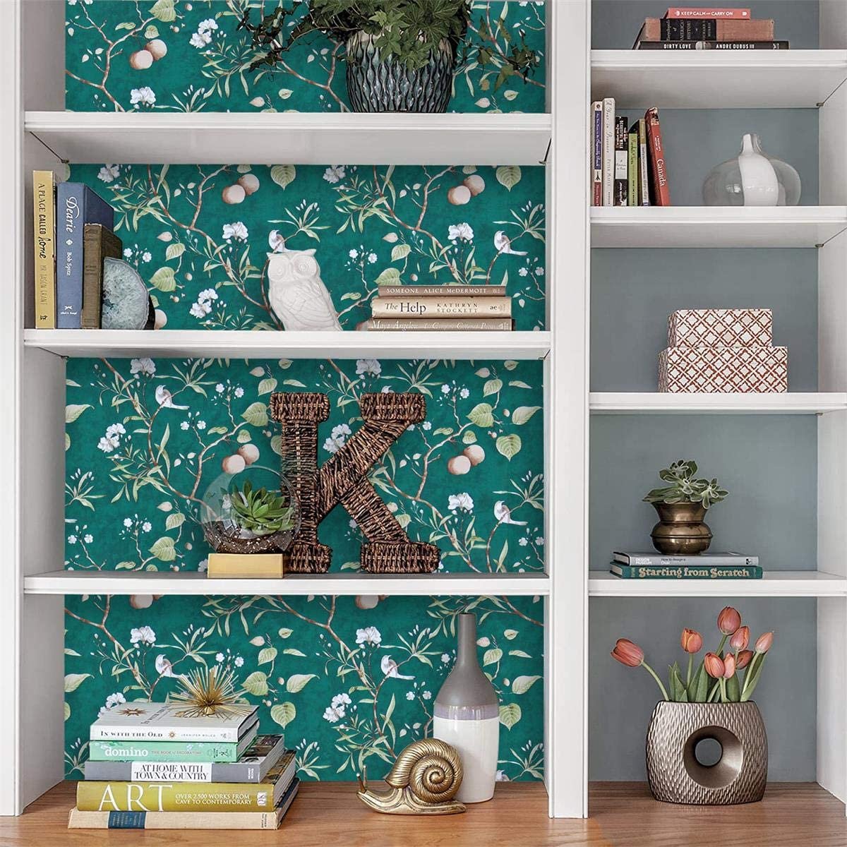 UDK Modern Floral Design Waterproof PVC Peel And Stick Wallpaper Sticker For Apartment