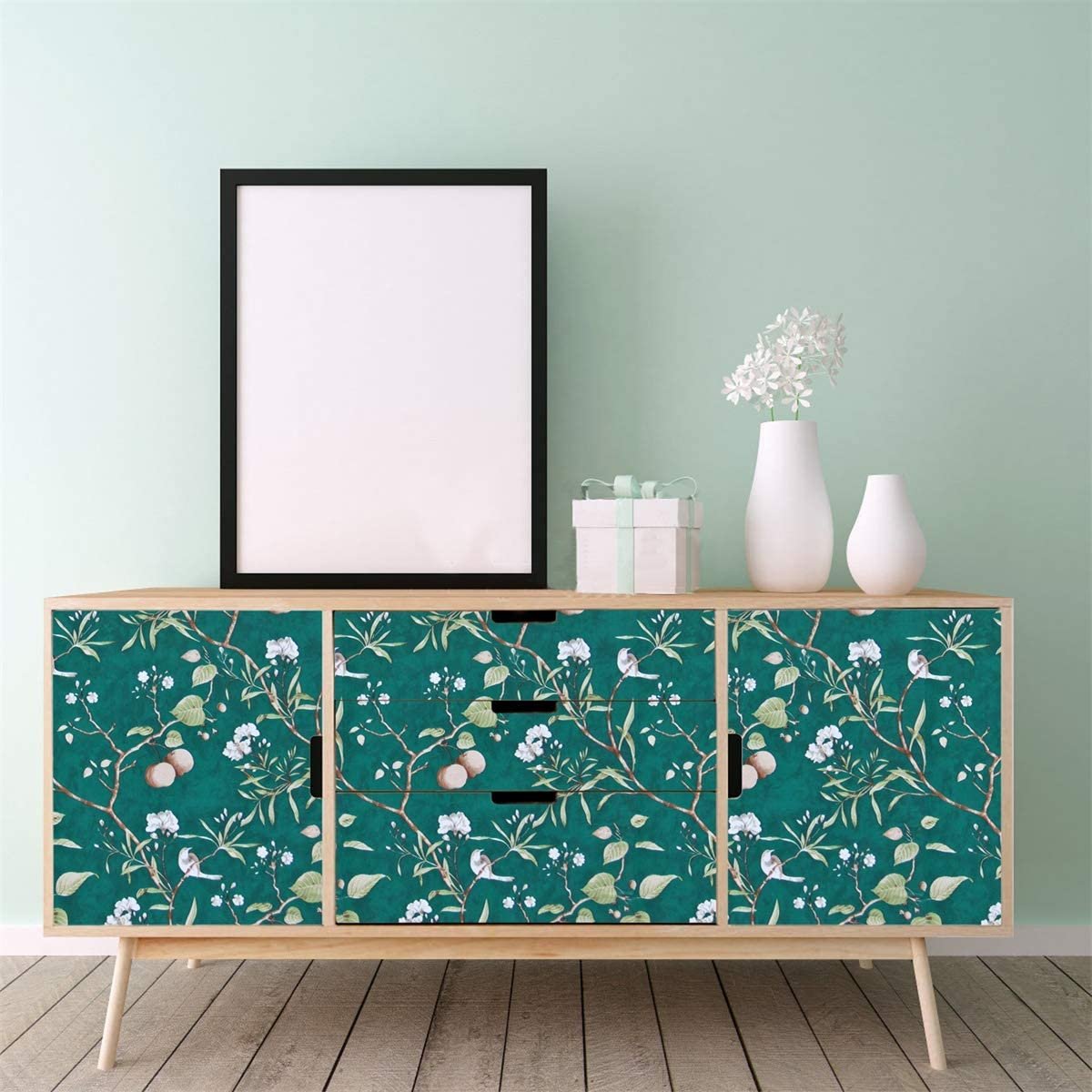 UDK Modern Floral Design Waterproof PVC Peel And Stick Wallpaper Sticker For Apartment