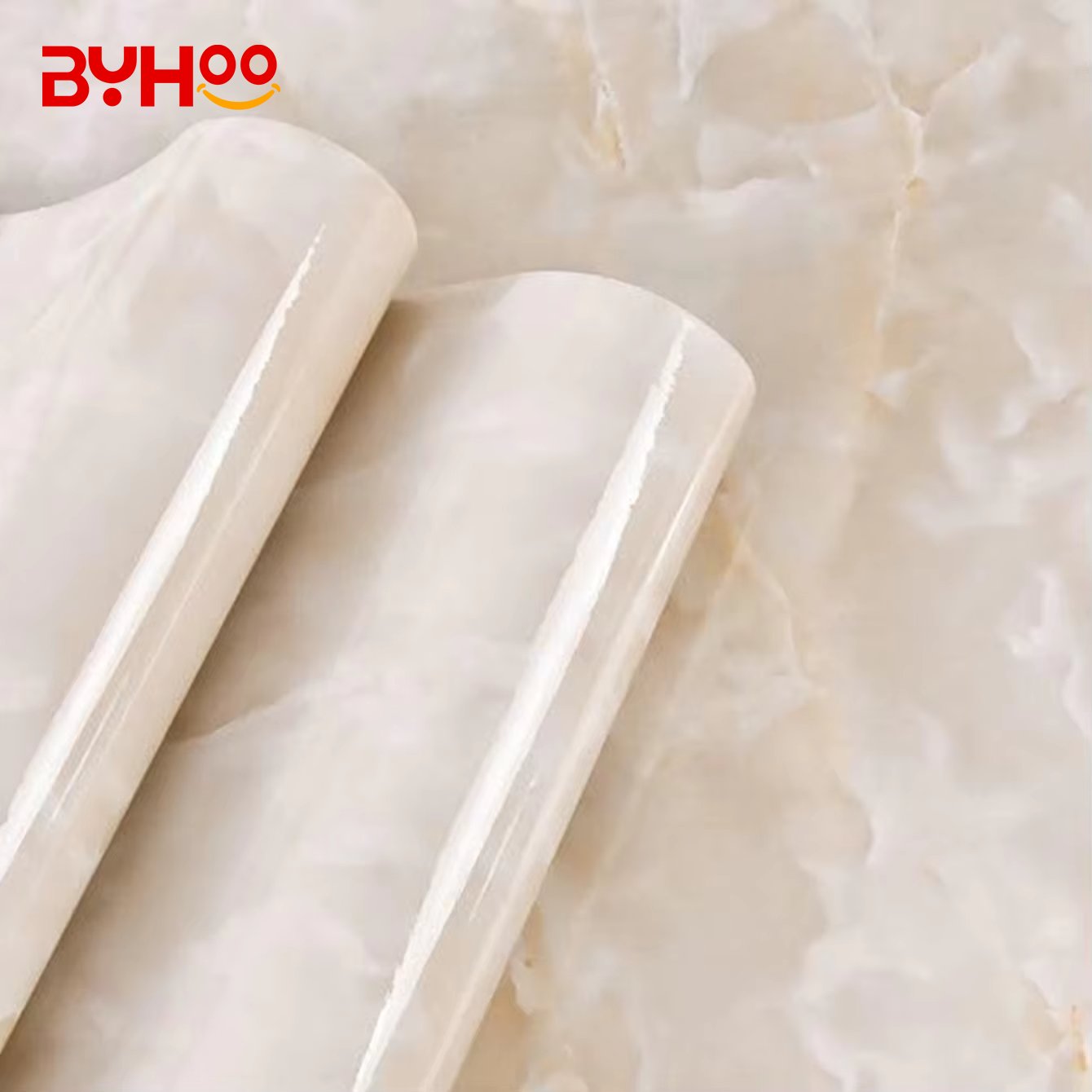 Wholesale Modern Marble Pattern Wallpaper Yellow Self-Adhesive Contact 3D PVC Wall Peel Stick Wallpapers